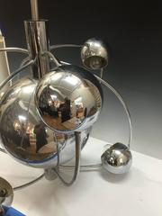 Modernistic Italian Chrome Celestial Multi Sphere Chandelier
