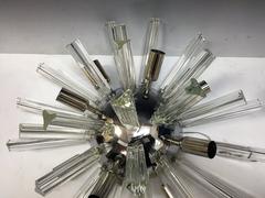 Fantastic Pair of Italian Glass Radiating Pendant Sputnk Sconces