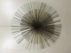 Vintage Curtis Jere Mixed-Metal Sunburst Wall Sculpture