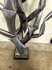 Meyers Rohowsky Modernist Brutalist Bent Pipe Sculpture