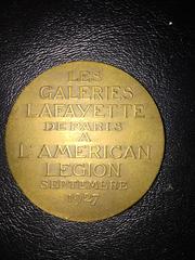 1927 Washington Lafayette Bronze Medallion in Original Box