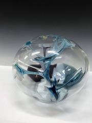 Modernist Murano Glass Orb Sculpture