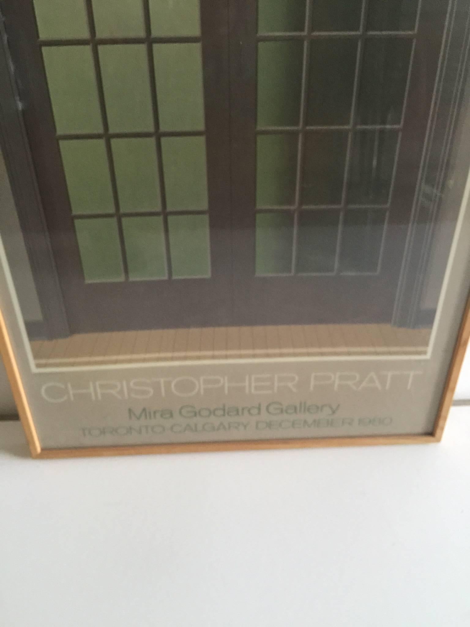 Modern Poster of French Doors by Canadian Artist Christopher Pratt For