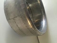 Industrial Style Aluminum Airplane Wall Mirror