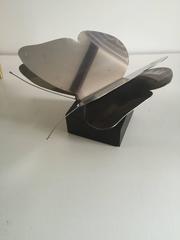 Beautiful Curtis Jere Silvered Brass Signed Butterfly Sculpture