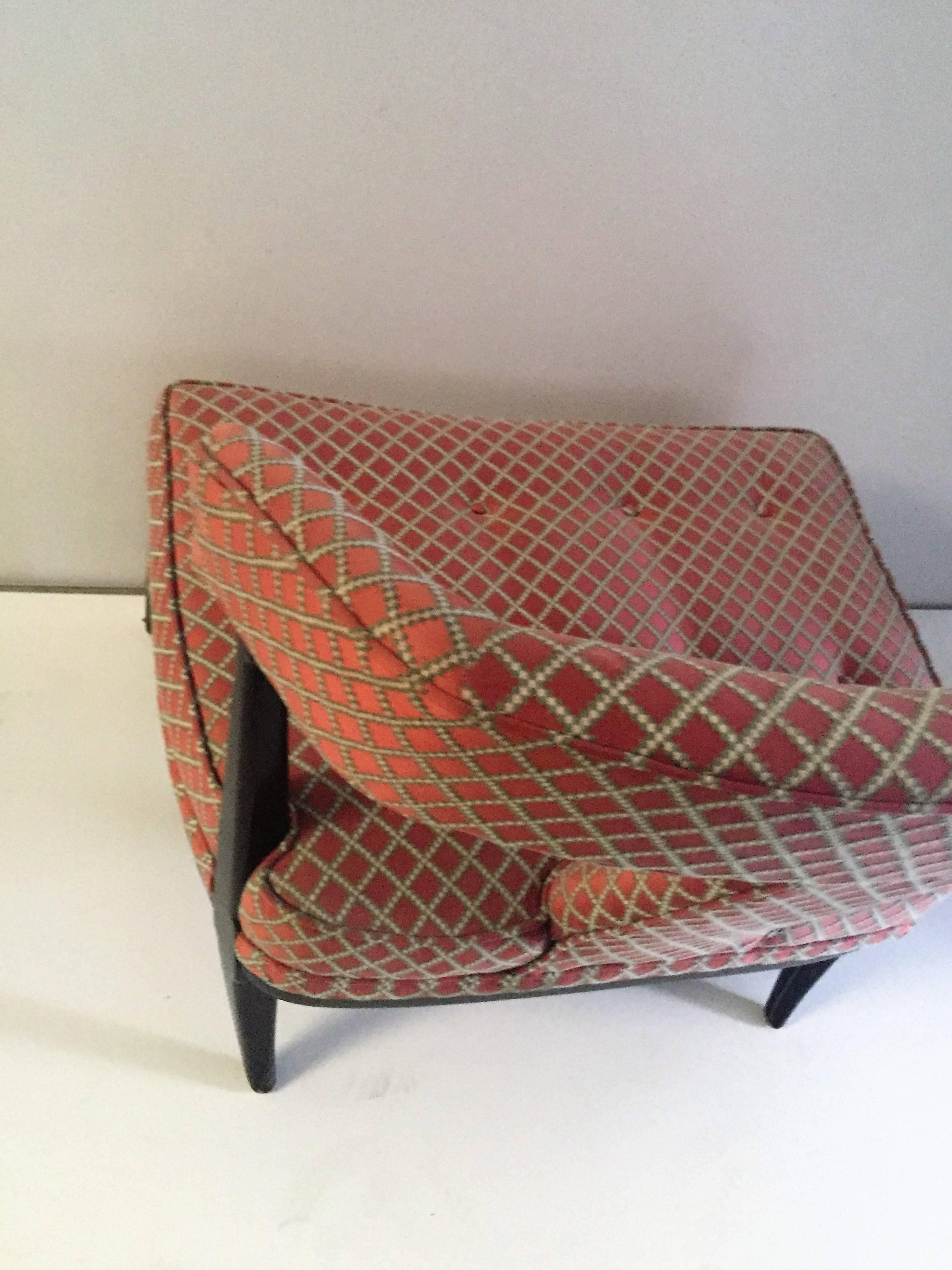 Mid-20th Century Pair of Billy Haines High Style Slipper Chairs