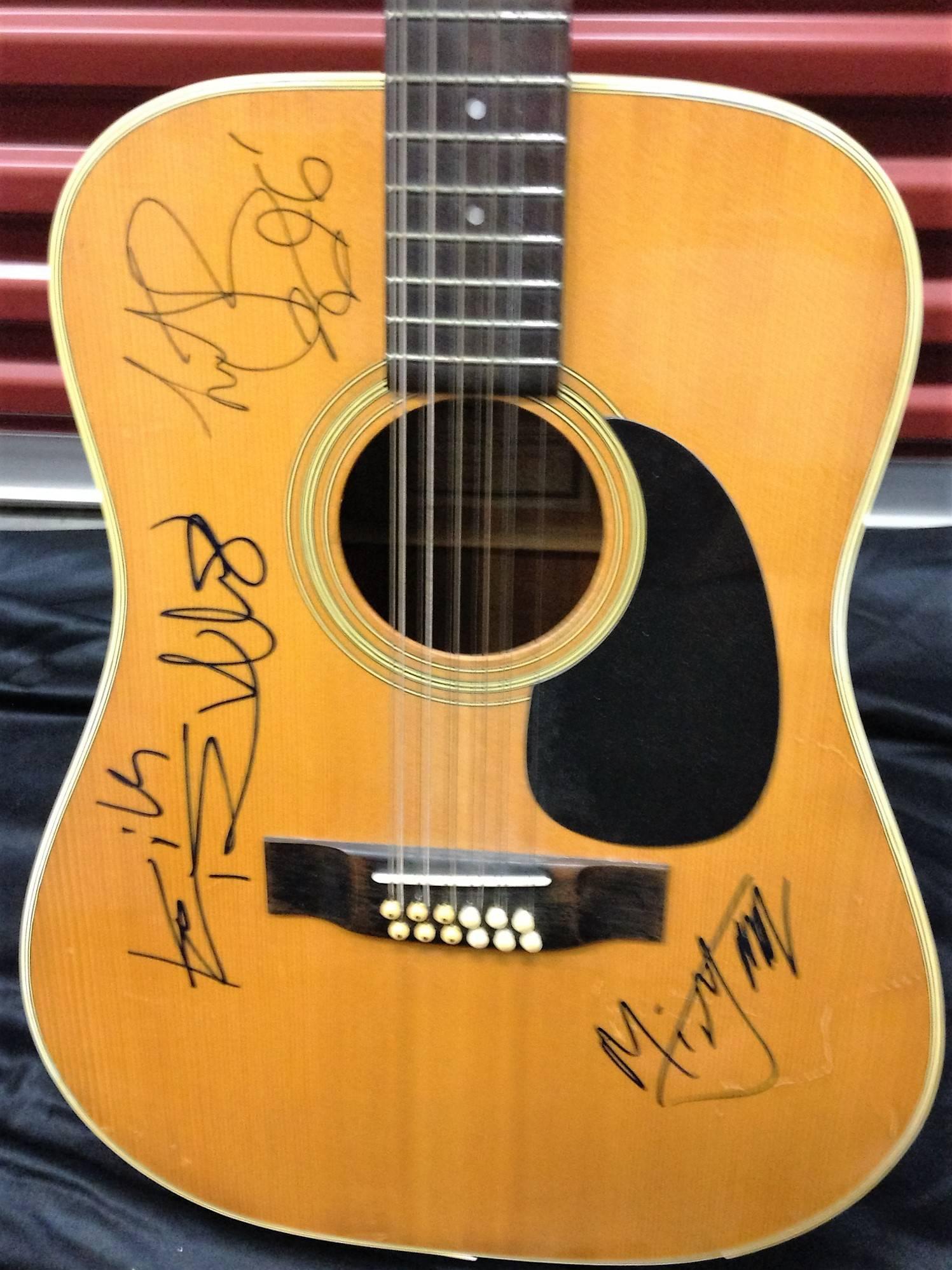 rolling stones signed guitar