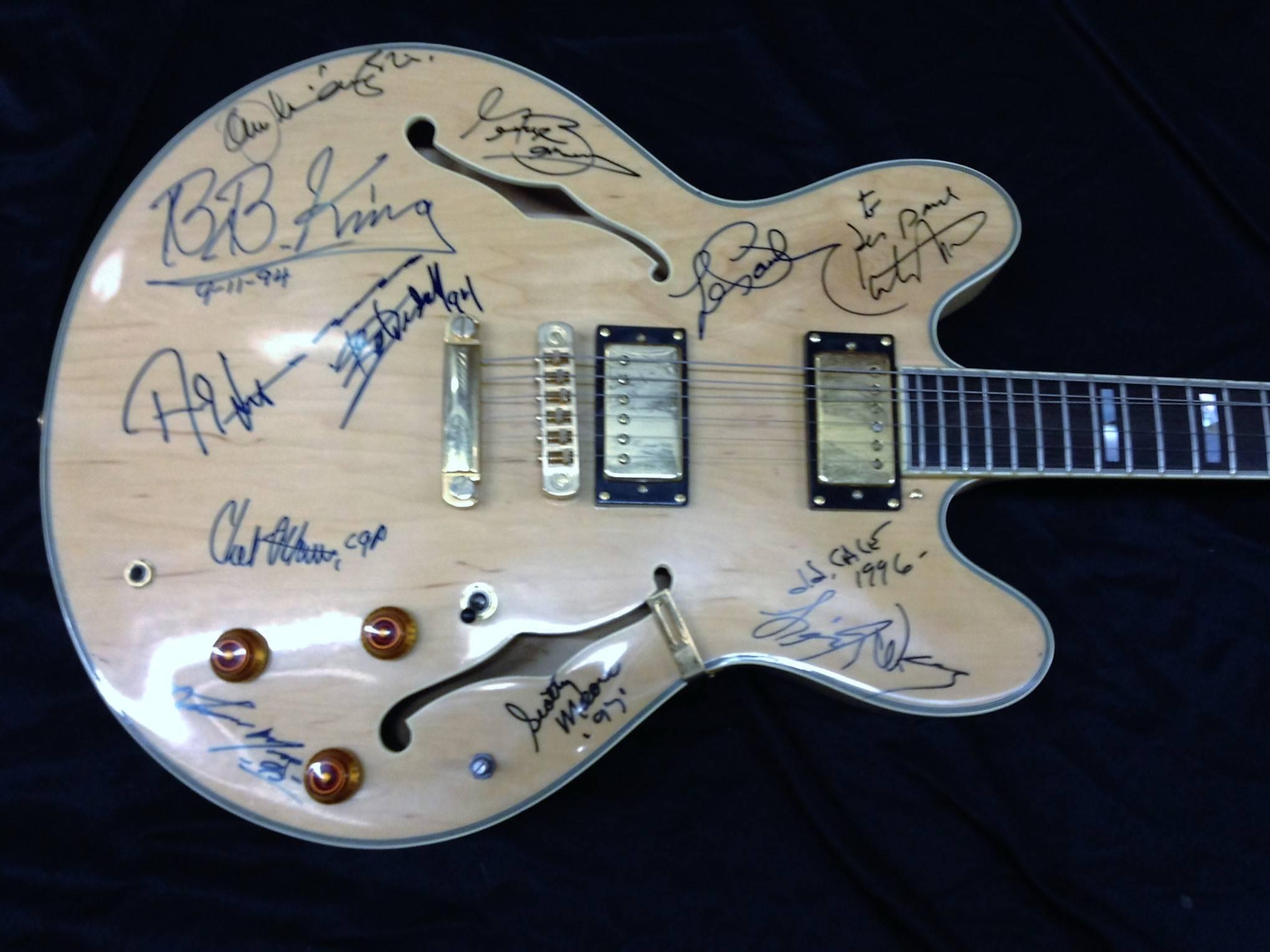 American Rock and Roll Legends Autographed Guitar For Sale