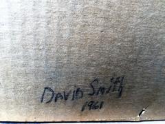 David Smith Photograph And Abstract Metal Sculpture