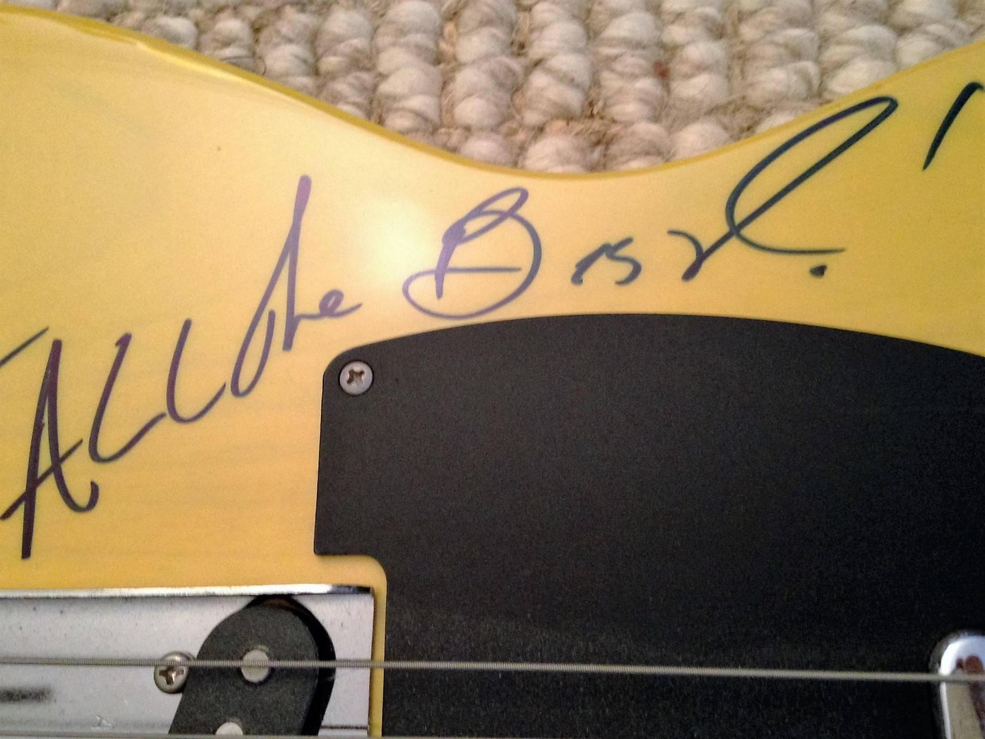 Late 20th Century Fender Telecaster Guitar Autographed by Bruce Springsteen For Sale