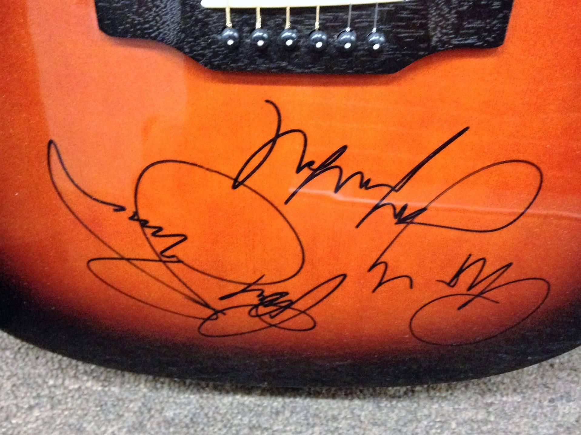 American Paul Simon and Art Garfunkel Autographed Guitar For Sale