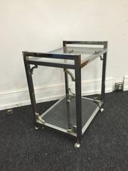 Milo Baughman Tea Cart in Chrome, circa 1970