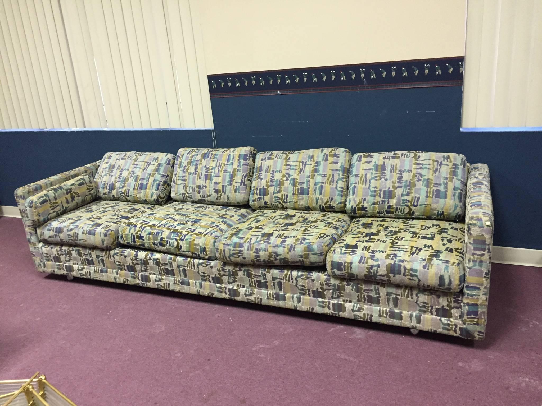 20th Century Rare Milo Baughman Four-Seat Sofa, circa 1970 For Sale