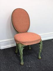 Suite of Six Carved Serge Roche Style Frond Chairs