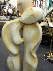 Large Modernist Marble Sculpture Signed Mendoza, 1976