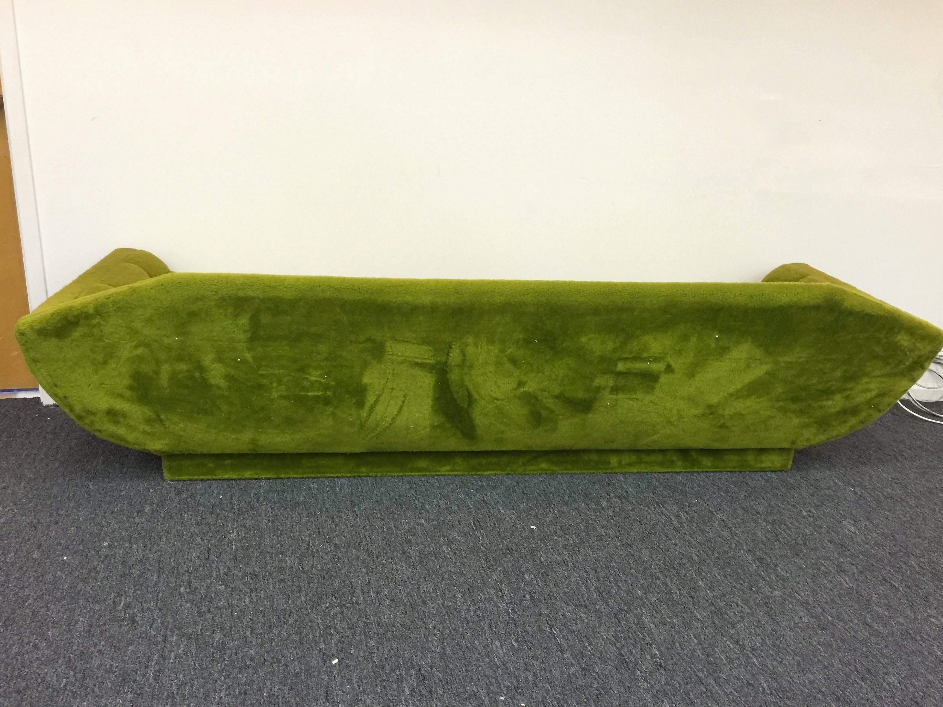 Fantastic Lime Adrian Pearsall Gondola Sofa In Excellent Condition For Sale In Mount Penn, PA