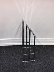 Milo Baughman Architectural Chrome Magazine Rack