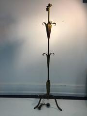 Beautiful Brass Italian Palm Tree Floor Lamp in the Manner of Tommaso Barbi