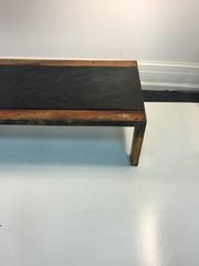 Substantial Slate Top Coffee or Cocktail Table Attributed to Paul Evans