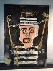 Modernistic Painting after Jean-Michel Basquiat, circa 1980