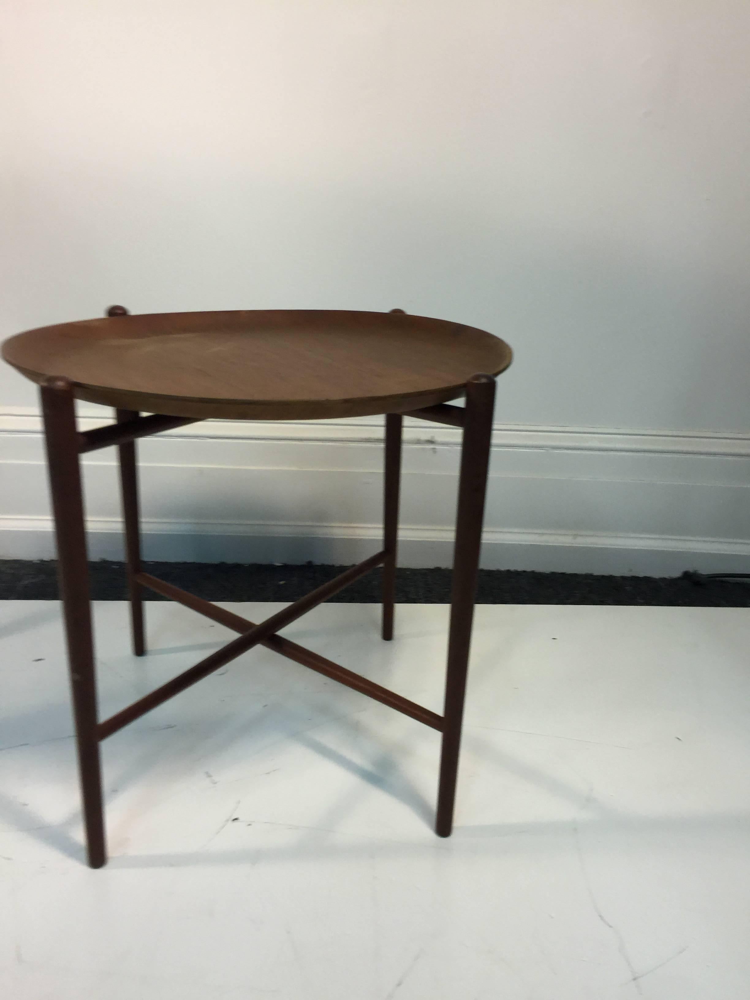 20th Century Terrific Set of Two Danish Modern Tray Tables, circa 1970 For Sale