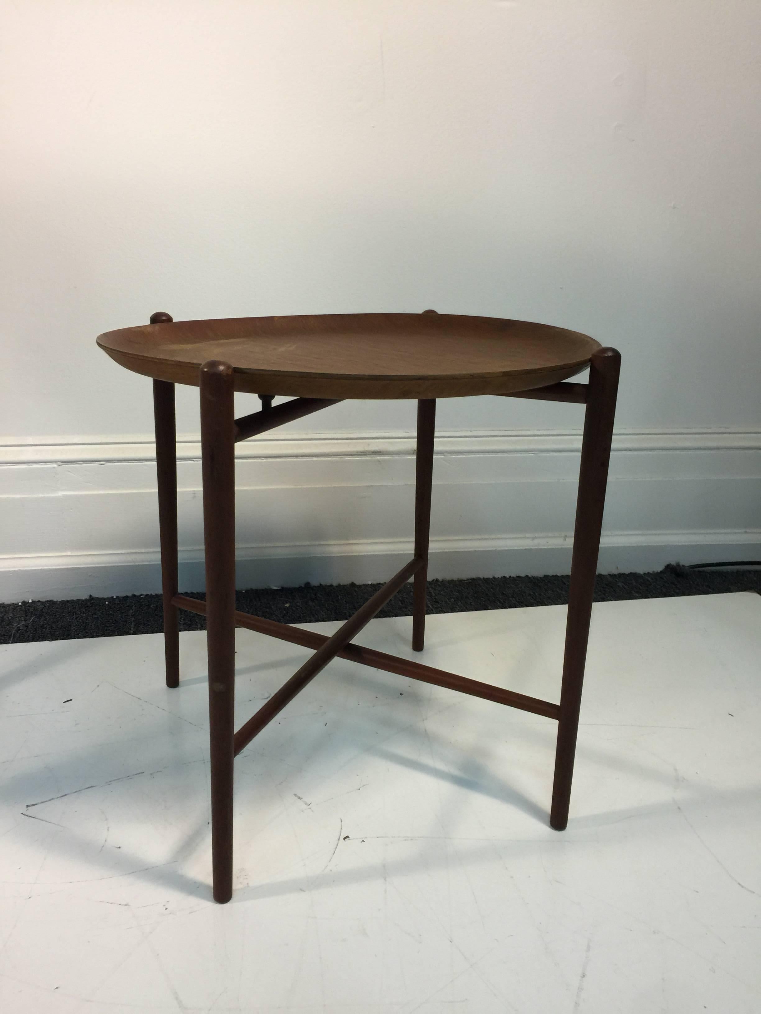 Terrific Set of Two Danish Modern Tray Tables, circa 1970 For Sale 1