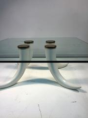 Kark Springer Style Great Tusk Footed Coffee Table