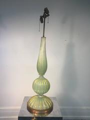Beautiful Barovier & Toso Murano Glass Cordonato D'Oro Table Lamp