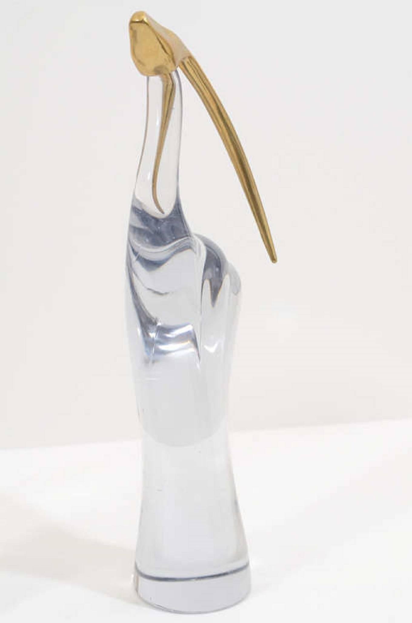 20th Century Pair of Gorgeous Modern Murano Glass Gazelle Sculptures For Sale