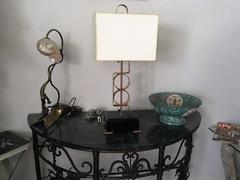 Striking Modernist Copper Walter Von Nessen Art Deco Lamp