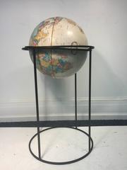 Modernistic World Globe with Great Design in the Manner of Paul McCobb
