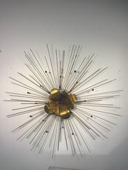 Fantastic Curtis Jere Wall-Mounted Sculpture with Flower Design