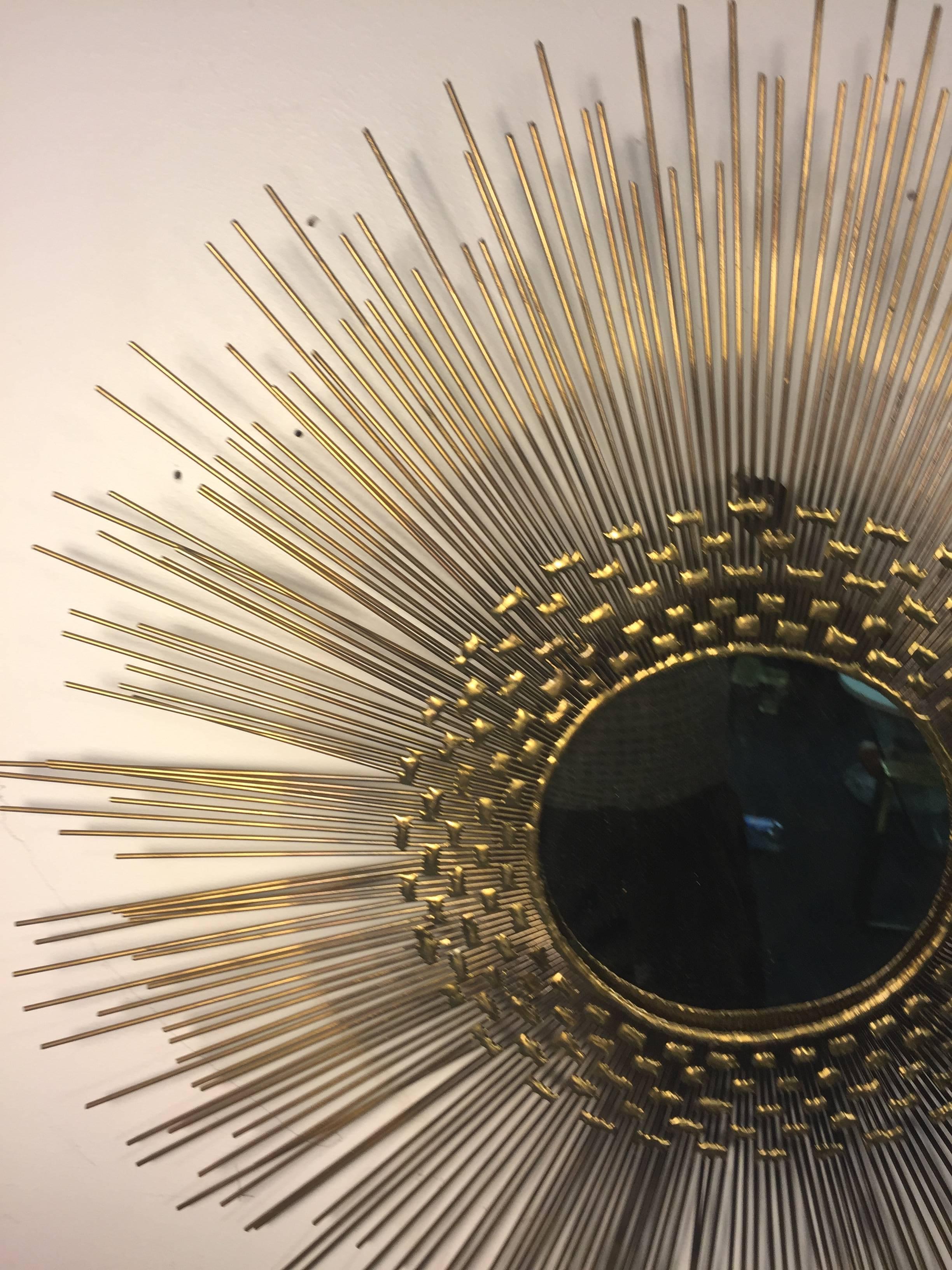 20th Century Stunning and Dramatic Sunburst Wall-Mirror by Curtis Jere For Sale