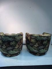 Pair of Milo Baughman Style Swivel Chairs