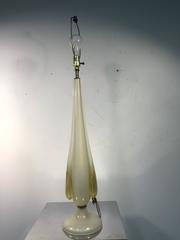 Fantastic Murano Glass Italian Table Lamp with Gold Flakes by Flavio Poli