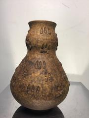 Beautiful and Rare Pair of Italian Brown Bitossi Pottery Vases