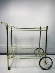 Beautiful Brass Bar or Tea Cart for the Design Institute of America