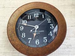 Great Art Deco Bronze Chelsea Ship Clock for U.S Coast Guard