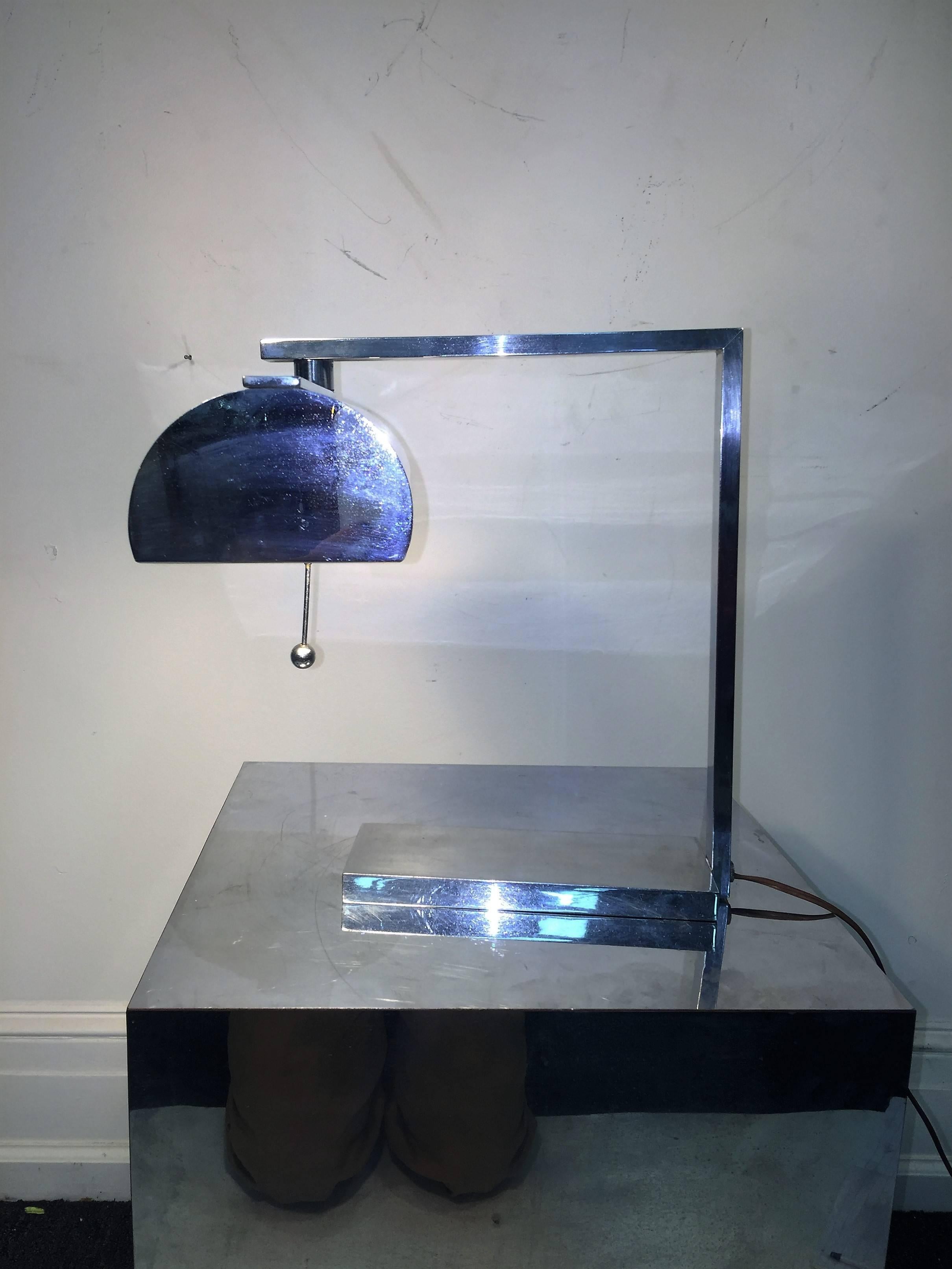 Spectacular Modernist Art Deco Desk Lamp by Donald Deskey In Excellent Condition For Sale In Mount Penn, PA