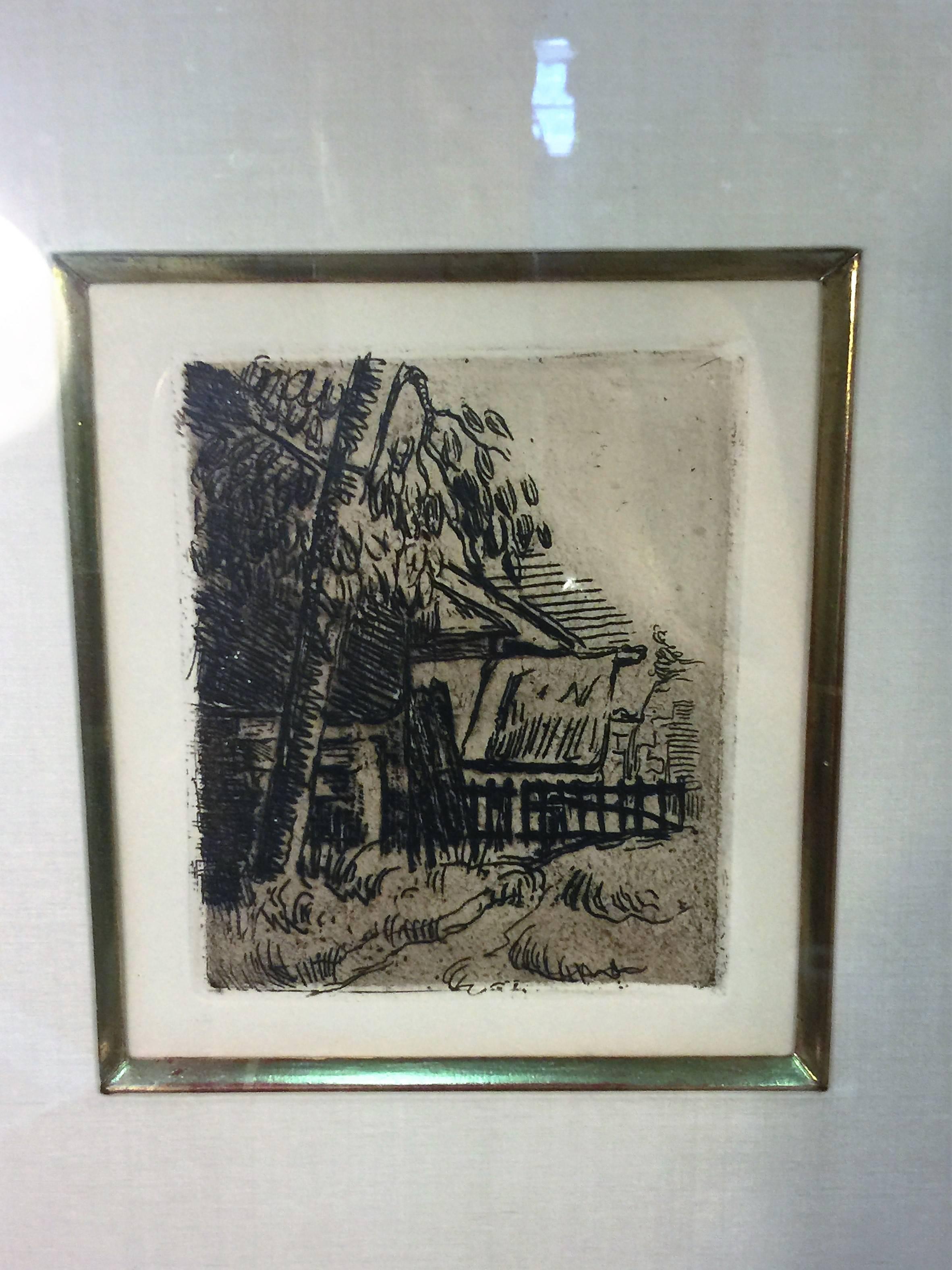 Paul Cezanne 'House in Auvers' Etching For Sale 5