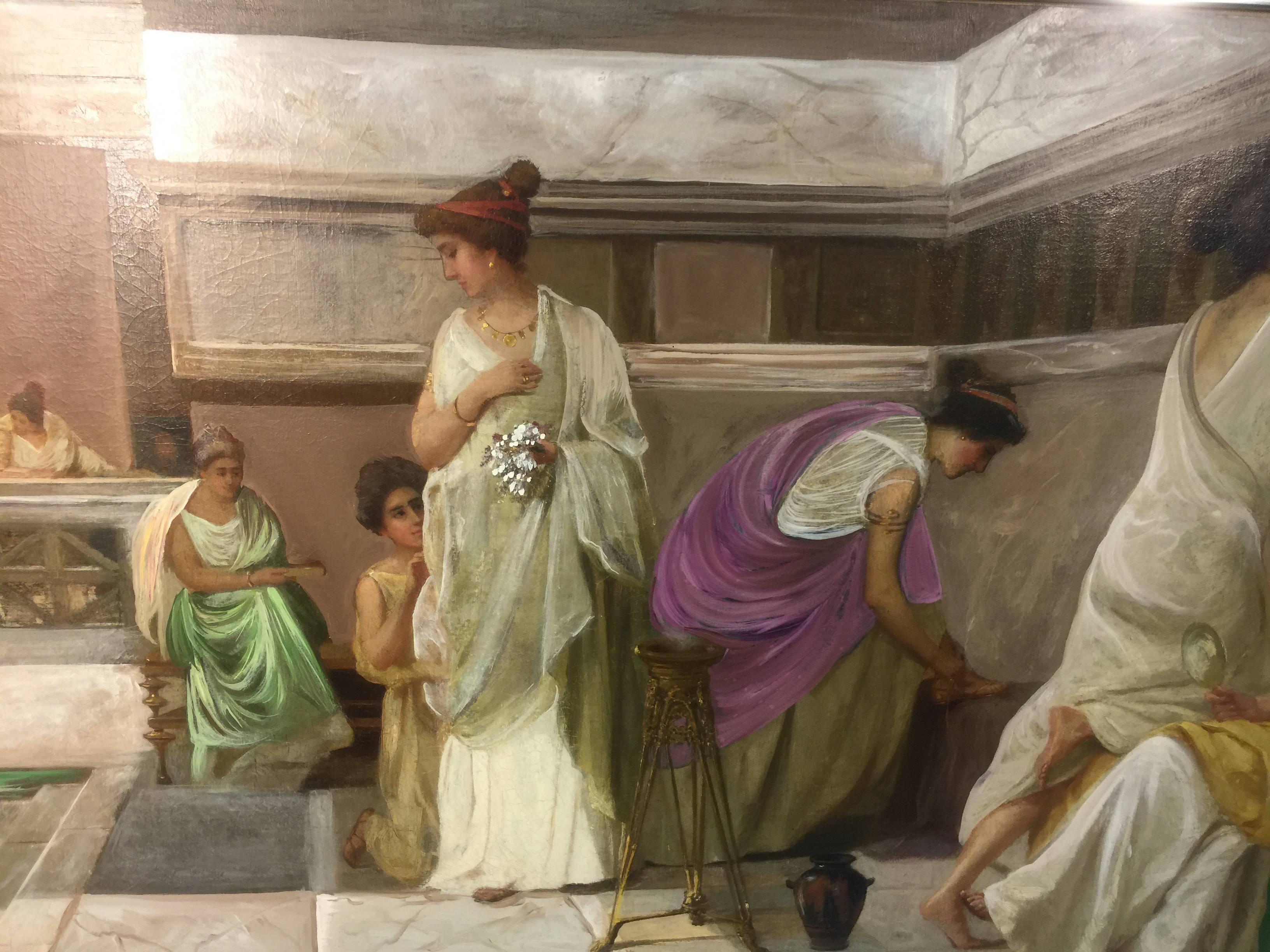 roman bath house paintings