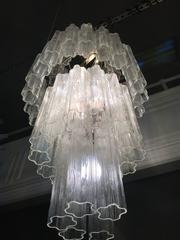 Exquisite Monumental Murano Glass Venini Chandelier