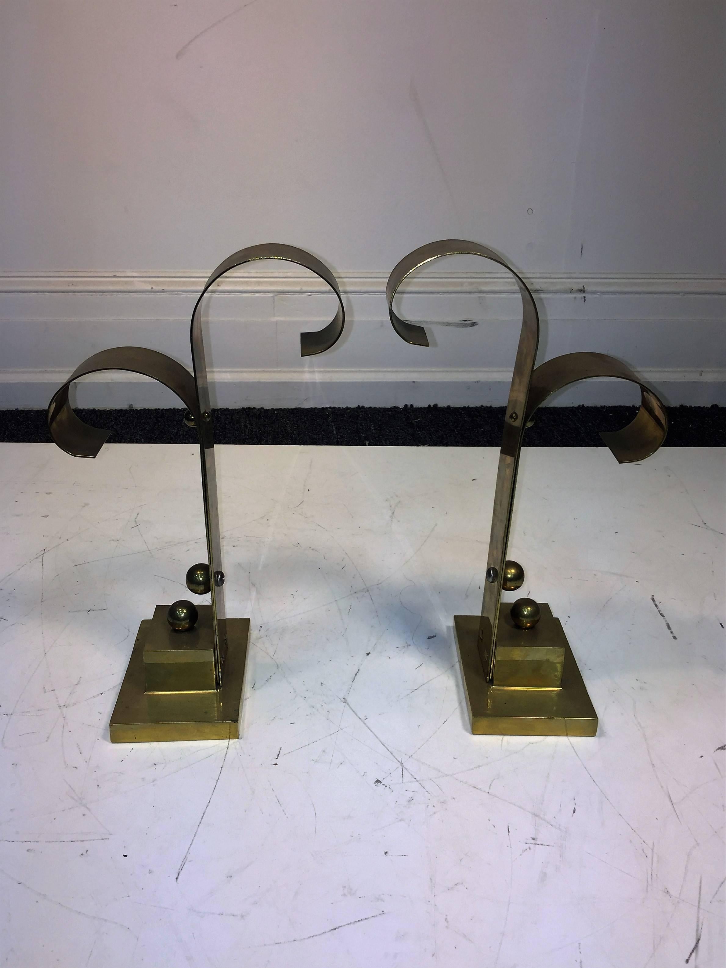 American Three Sets of Art Deco Andirons For Sale