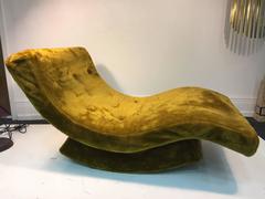 Wonderful Milo Baughman "Wave" Chaise or Lounge Chair