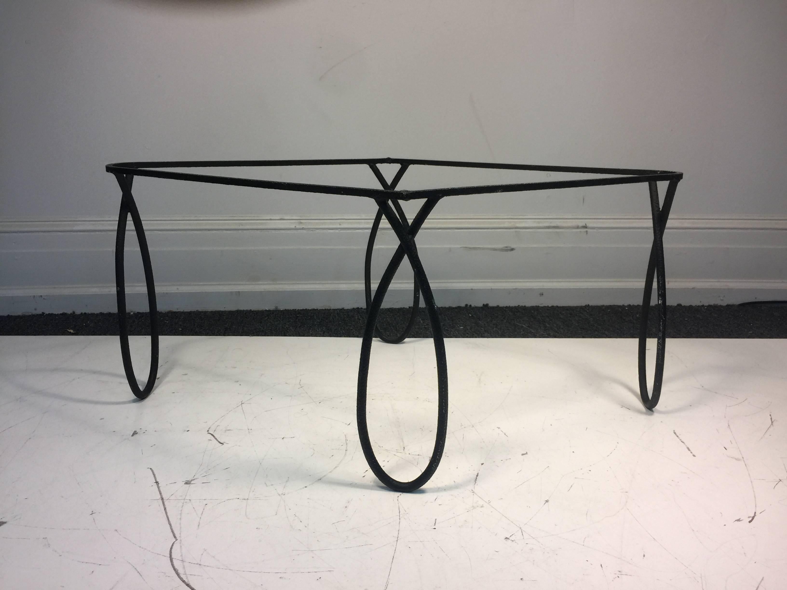 20th Century Stunning Slate Top Coffee Table in the Manner of Jean Royère For Sale