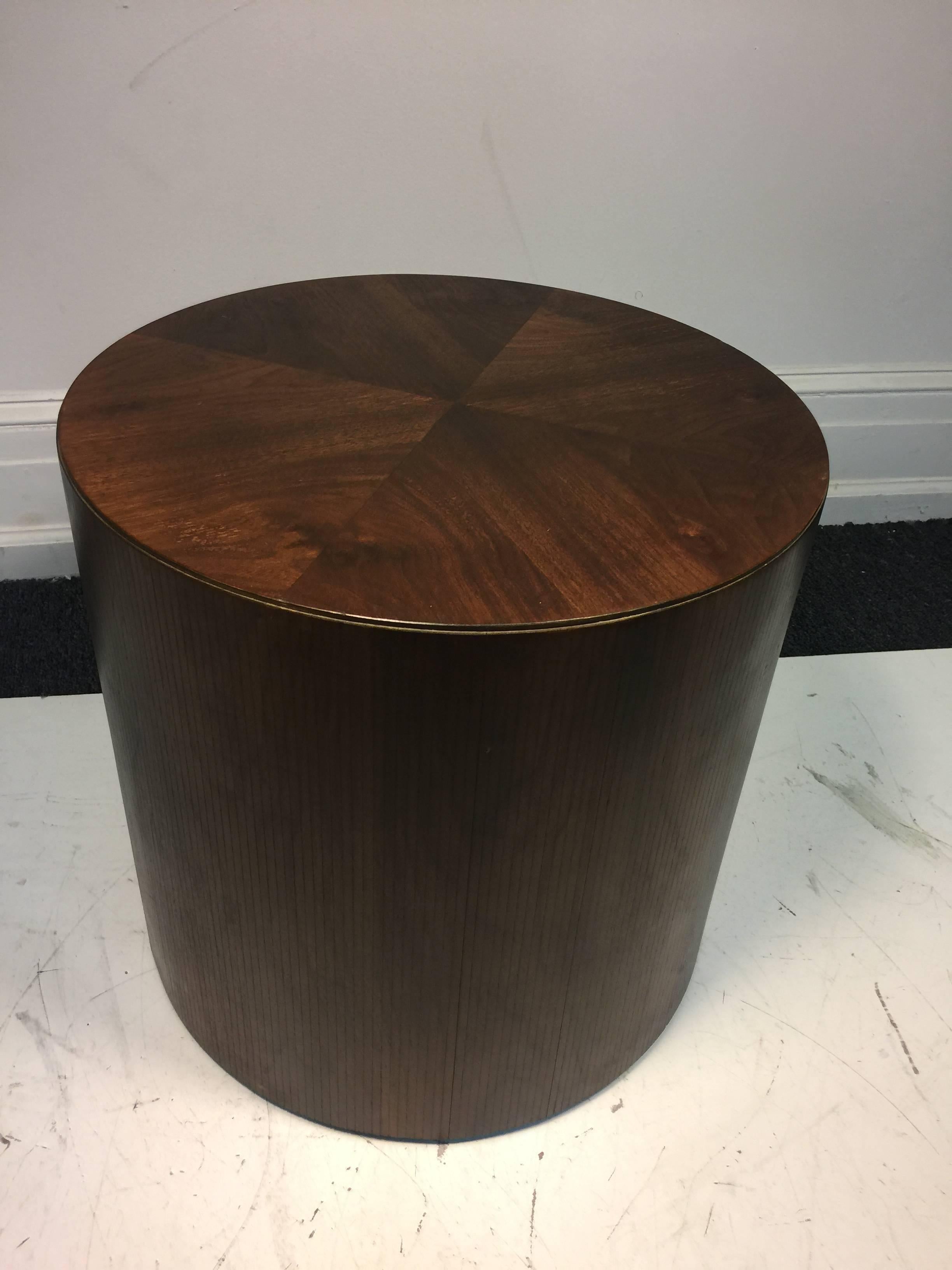 American Substantial Drum Table or Pedestal by Lane For Sale