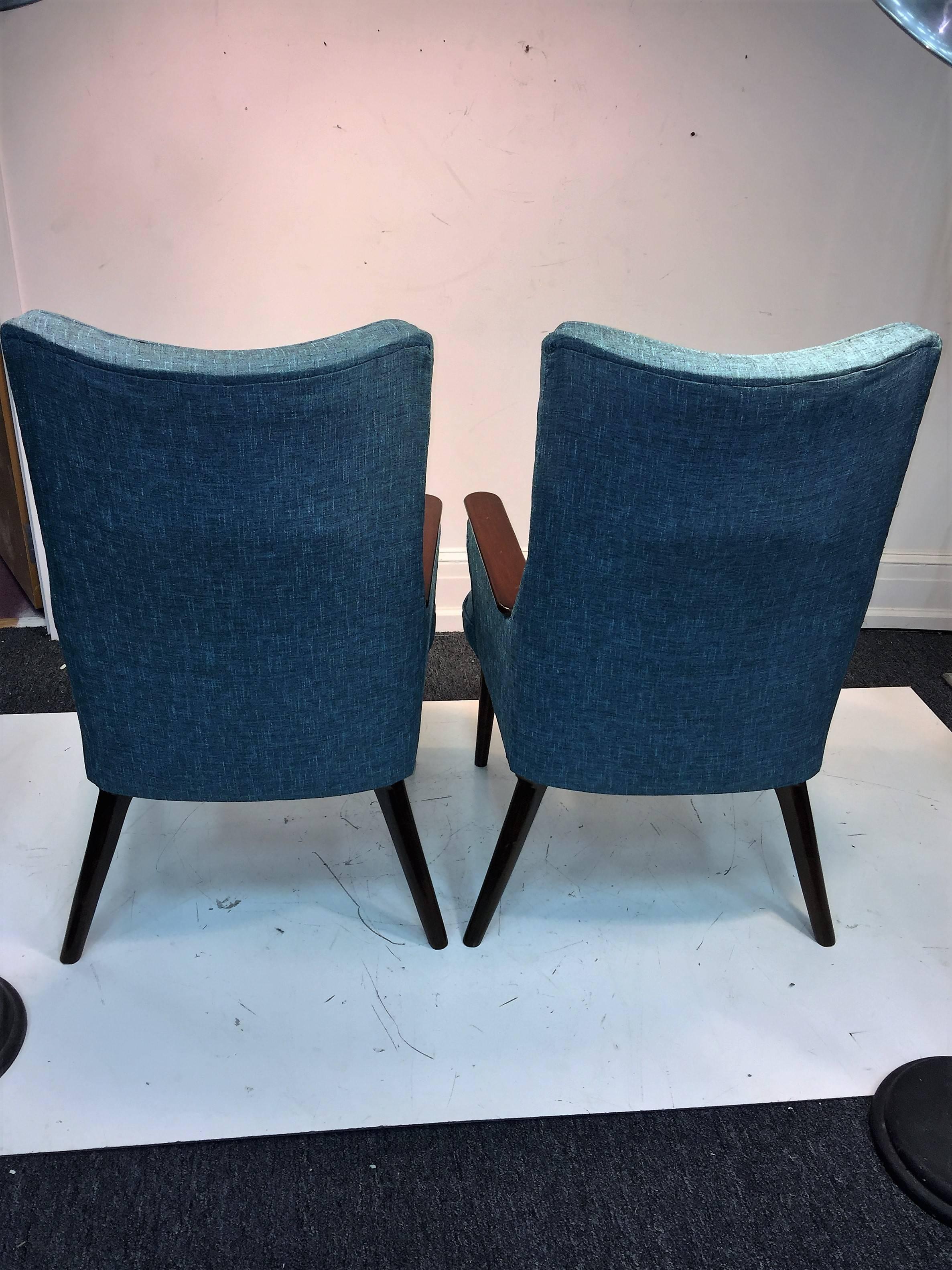 Great Pair of Hans Wegner Style Armchairs In Excellent Condition For Sale In Mount Penn, PA