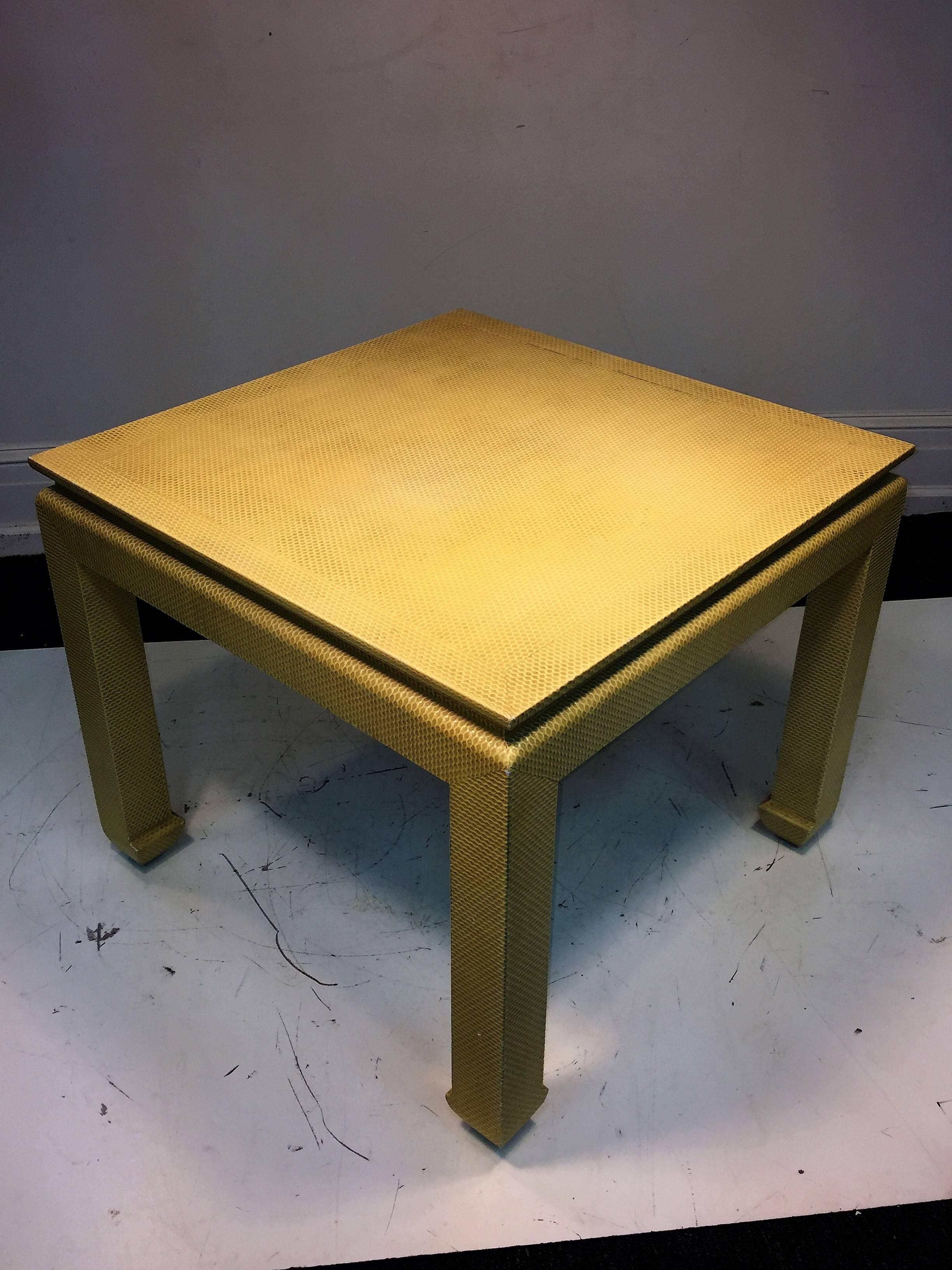 Modern Great Karl Springer Style Game and Cafe Table For Sale