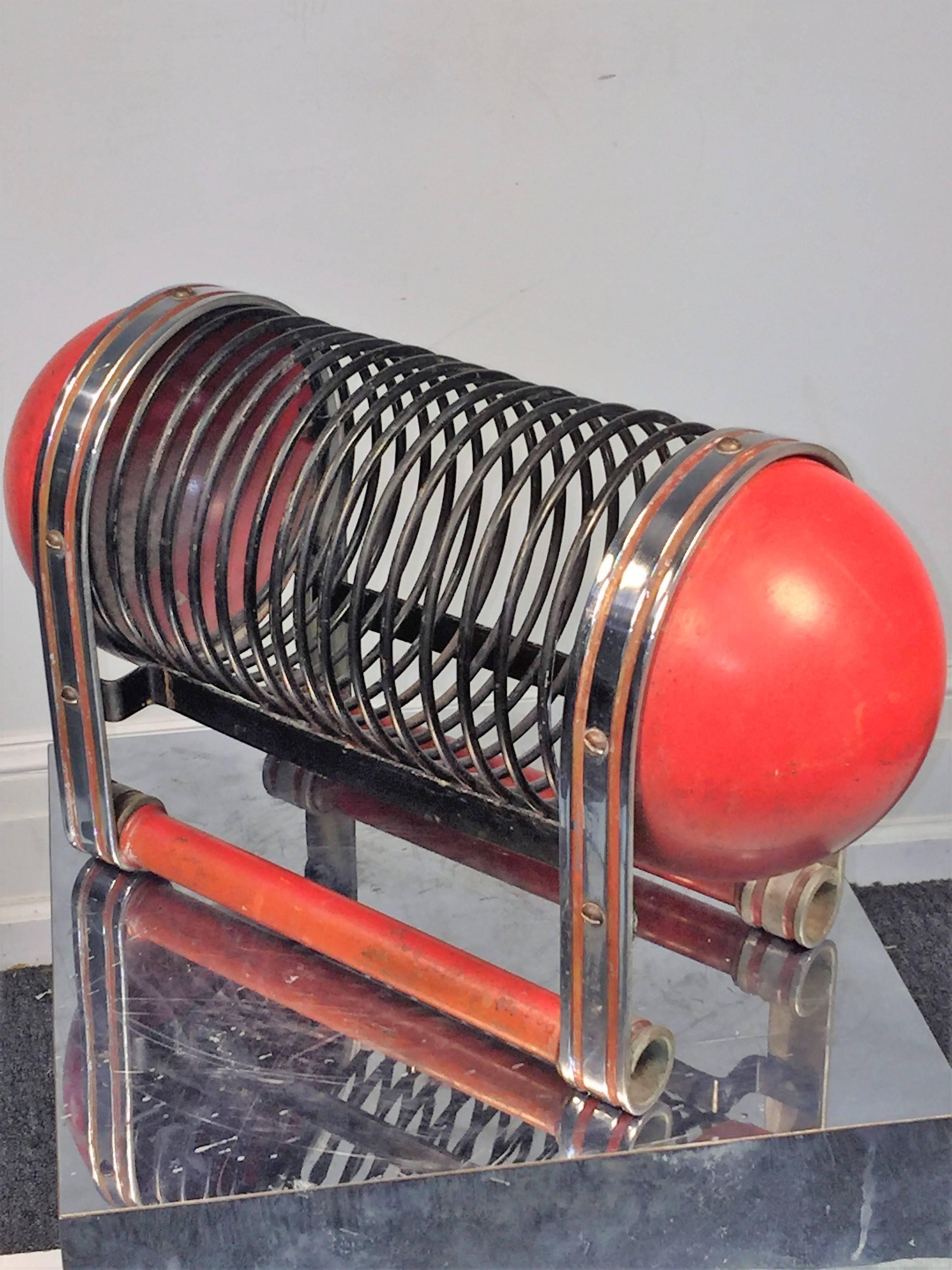 American Art Deco Futurist Rocket Magazine Rack by Salvatore Bevelacqua For Sale