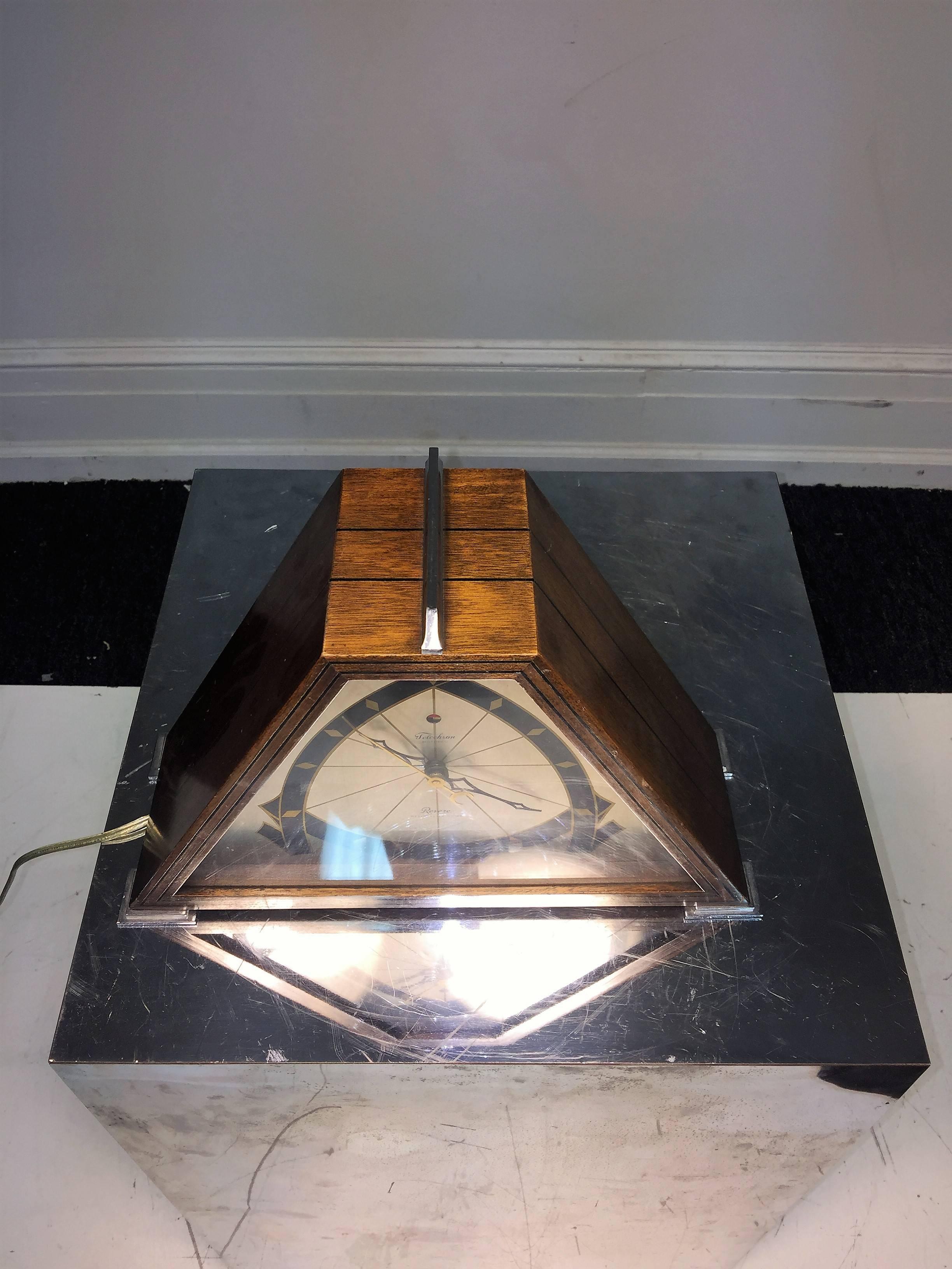 Magnificent Art Deco Westminster Chime Electric Clock For Sale 1